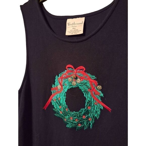 Westbound Cotton Wreath &Bells Dress - Picture 2 of 4